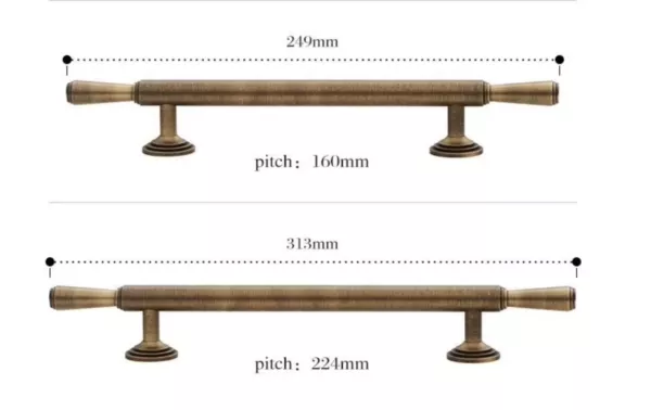 Luca Antique Brass cabinets